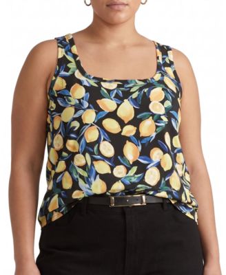 Plus Size Square-Neck Long Tank Top