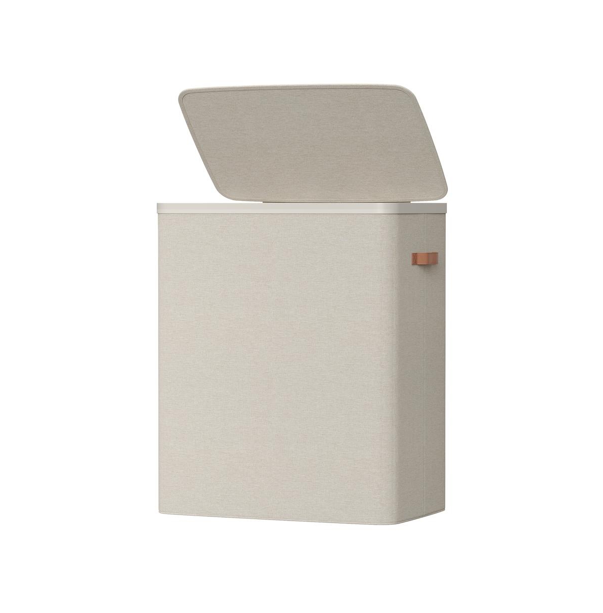 SongmicsHome 190L Laundry Hamper, 3 Section, with Lid, Removable Bags