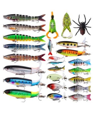 150pieces All In One Fishing Lures Kit Mixed Hard Soft Baits Tackle Set For Freshwater Saltwater