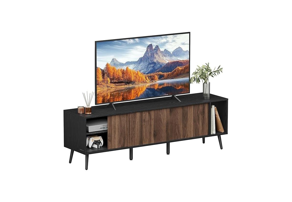 Songmics Home Tv Stand - Natural walnut