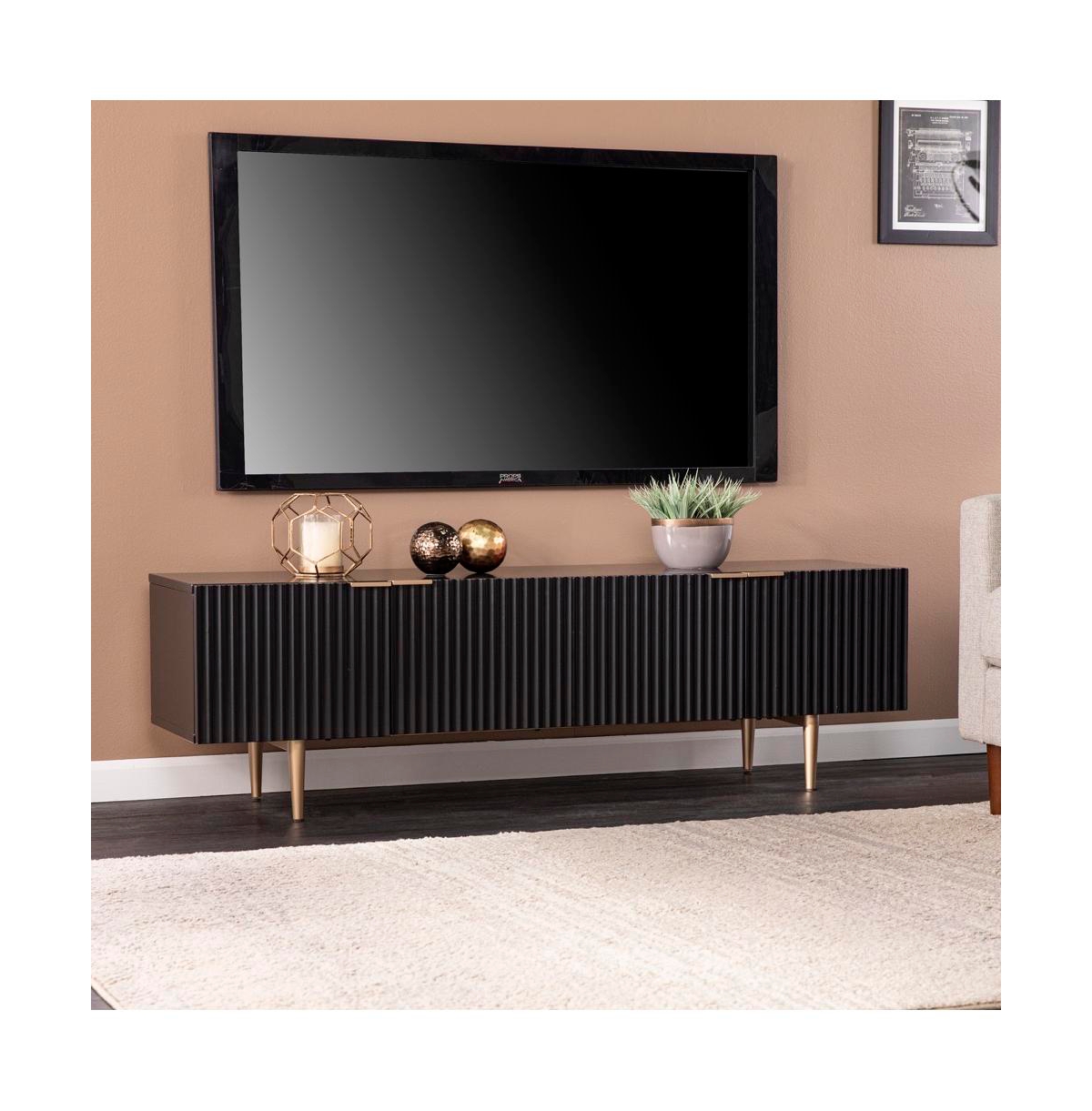 Augusta Home Pilston 4 Door Media Console - Black