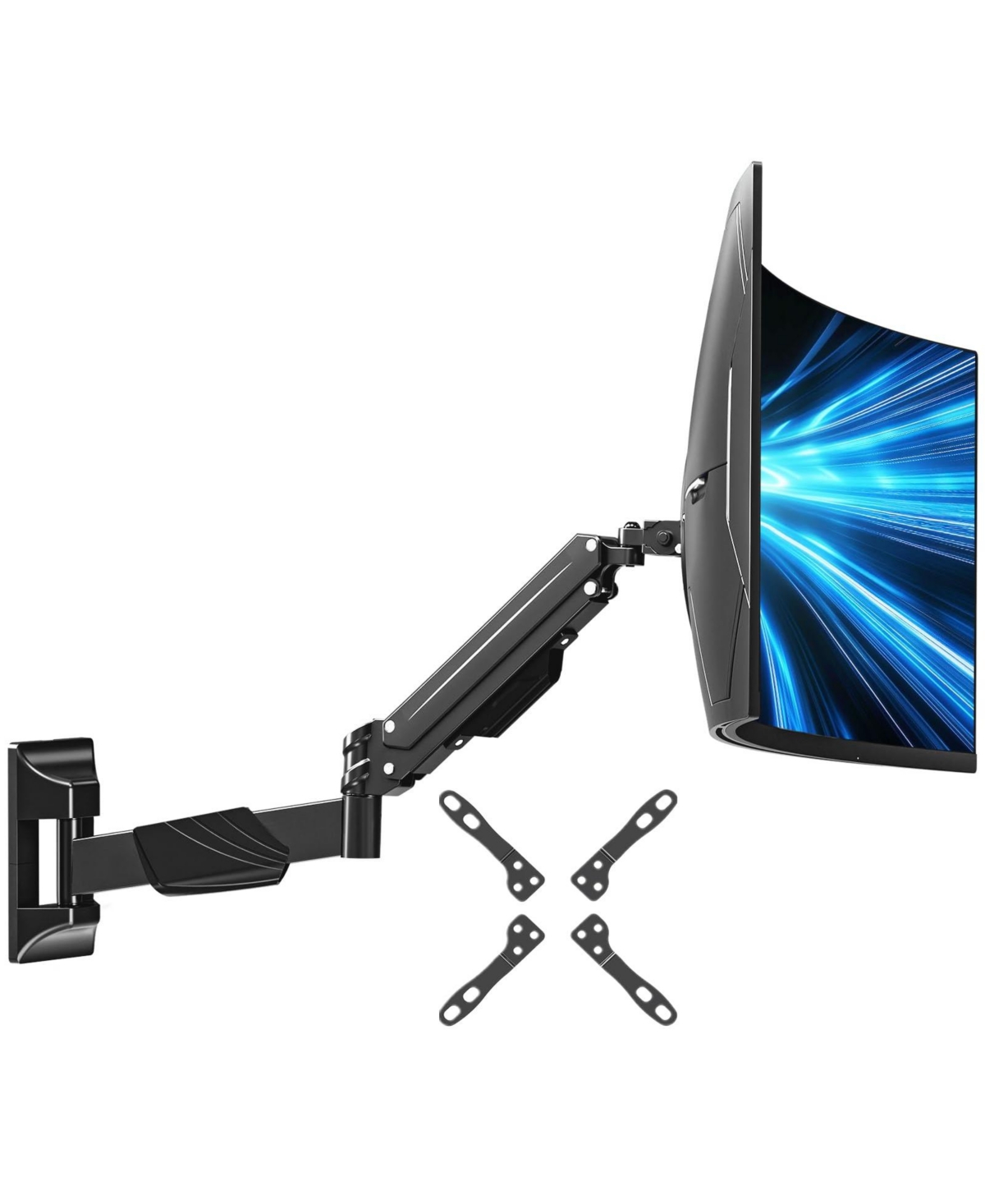 Lofree Adjustable Full-Motion Space-Saving Wall Mount Monitor Arm for 17"-43" Monitors - Open Miscellaneous 961