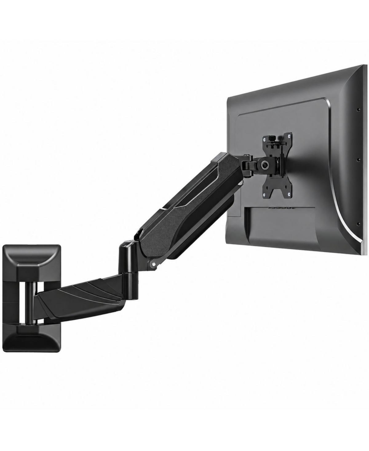 Lofree Adjustable Full-Motion Space-Saving Wall Mount Monitor Arm for 17"-43" Monitors