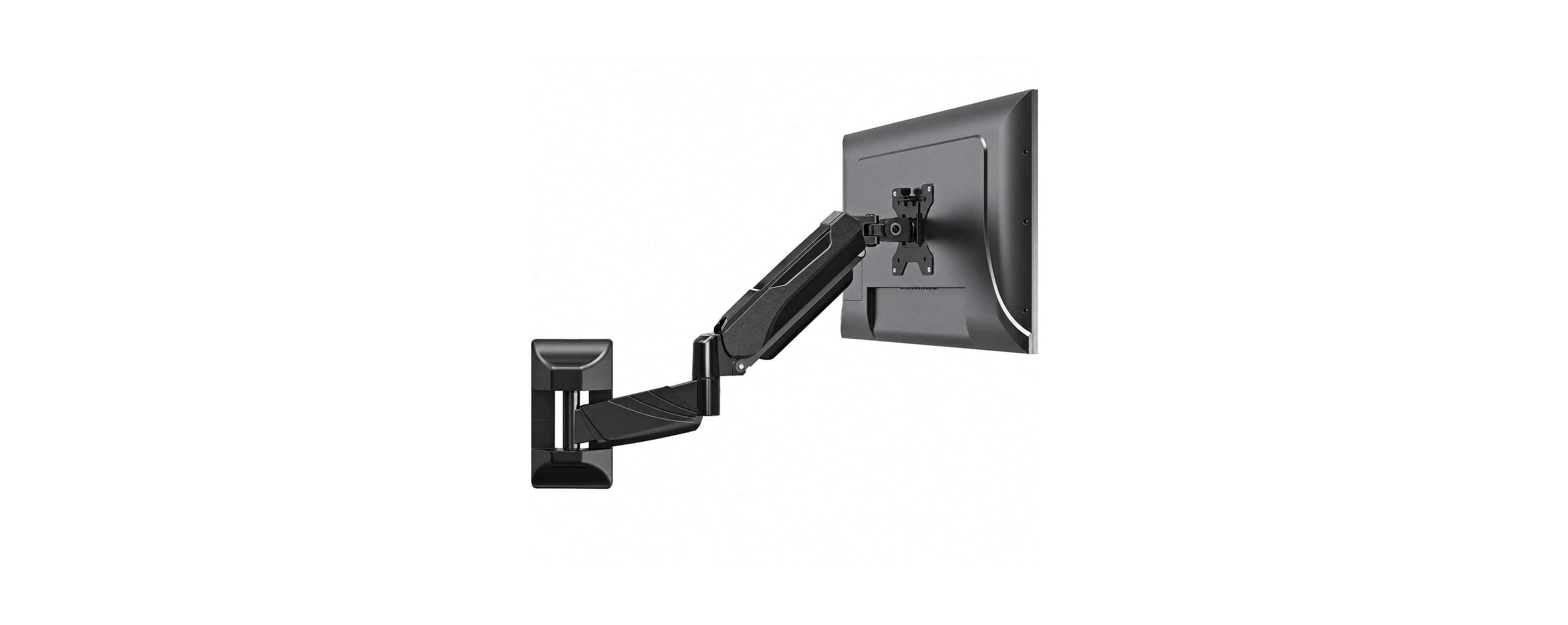 Lofree Adjustable Full-Motion Space-Saving Wall Mount Monitor Arm for 17"-43" Monitors