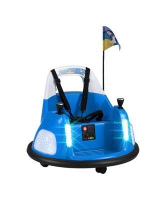 12V Kids Ride on Bumper Car 360 Degree Spinning with Remote Control, Ages 18-72 Months