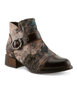  Women's Spring Step L'Artiste Sipperb Women's Bootie with Hand-Painted Design Booties