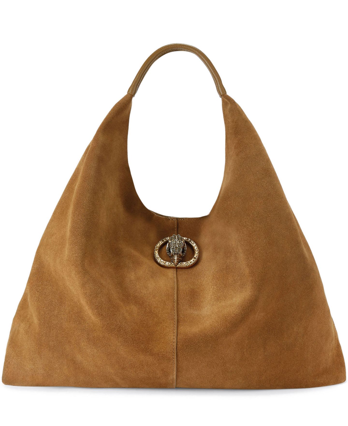 Женская сумка Kurt Geiger London Large Chelsea Slouch Suede Hobo, цвет: Светлый коричневый — фото 1