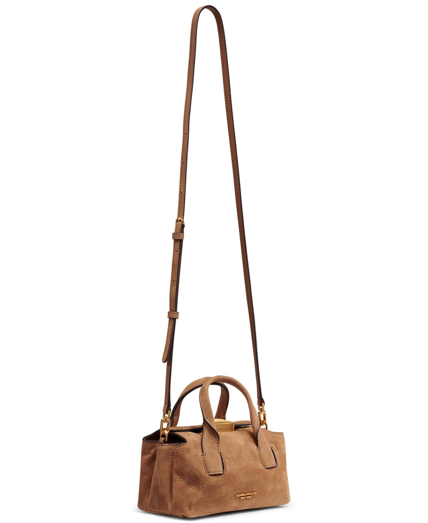 Женская сумка Donna Karan New York Amagansett Triple Compartment Small Satchel Handbag, цвет: Табачный — фото 5