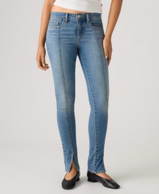 Women's 311 Seamed Mid-Rise Skinny-Leg Split-Hem Jeans 32"