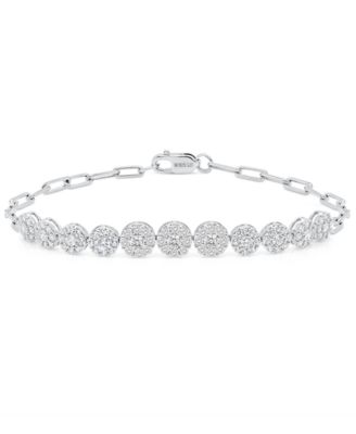 Lab-Grown Diamond Tennis Bracelet (2 ct. t.w.) in Sterling Silver