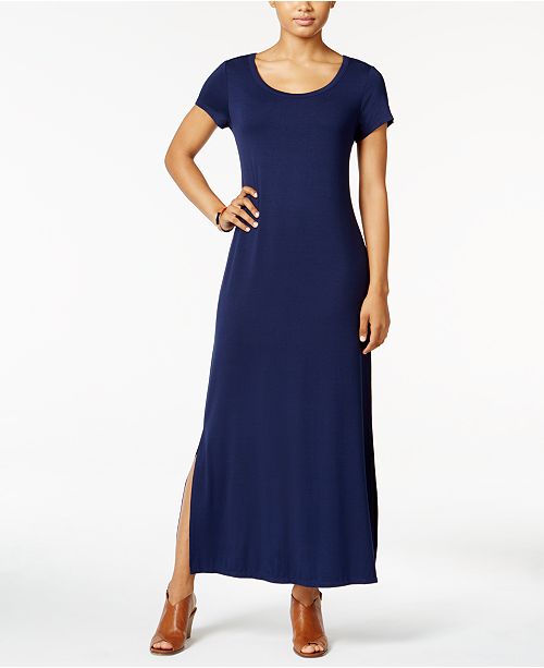 Style Co Short Sleeve Maxi Dress Created For Macy S Reviews