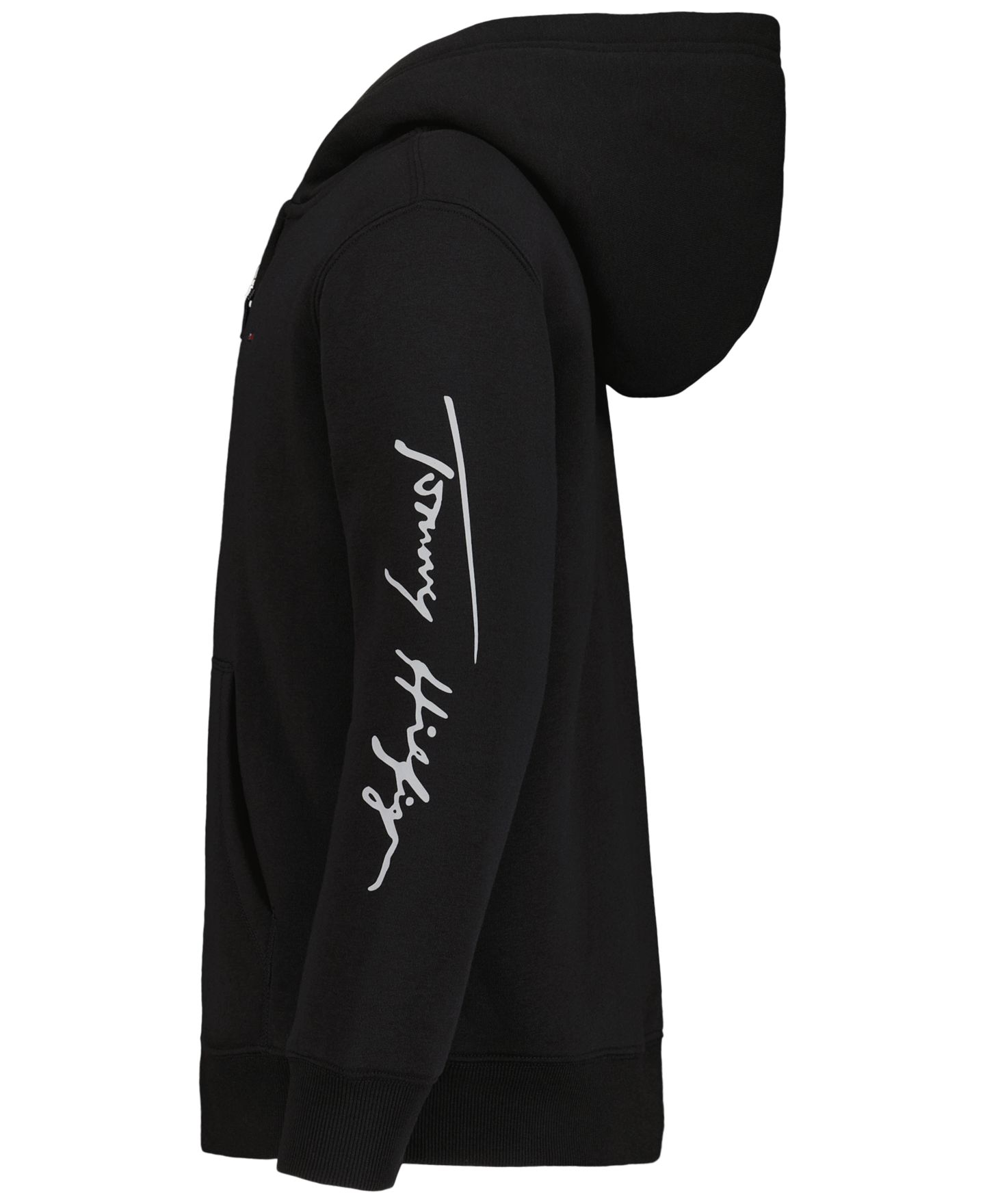 Худи Tommy Hilfiger Signature Sherpa Lined Full Zip для мальчиков, цвет: Чёрный — фото 3