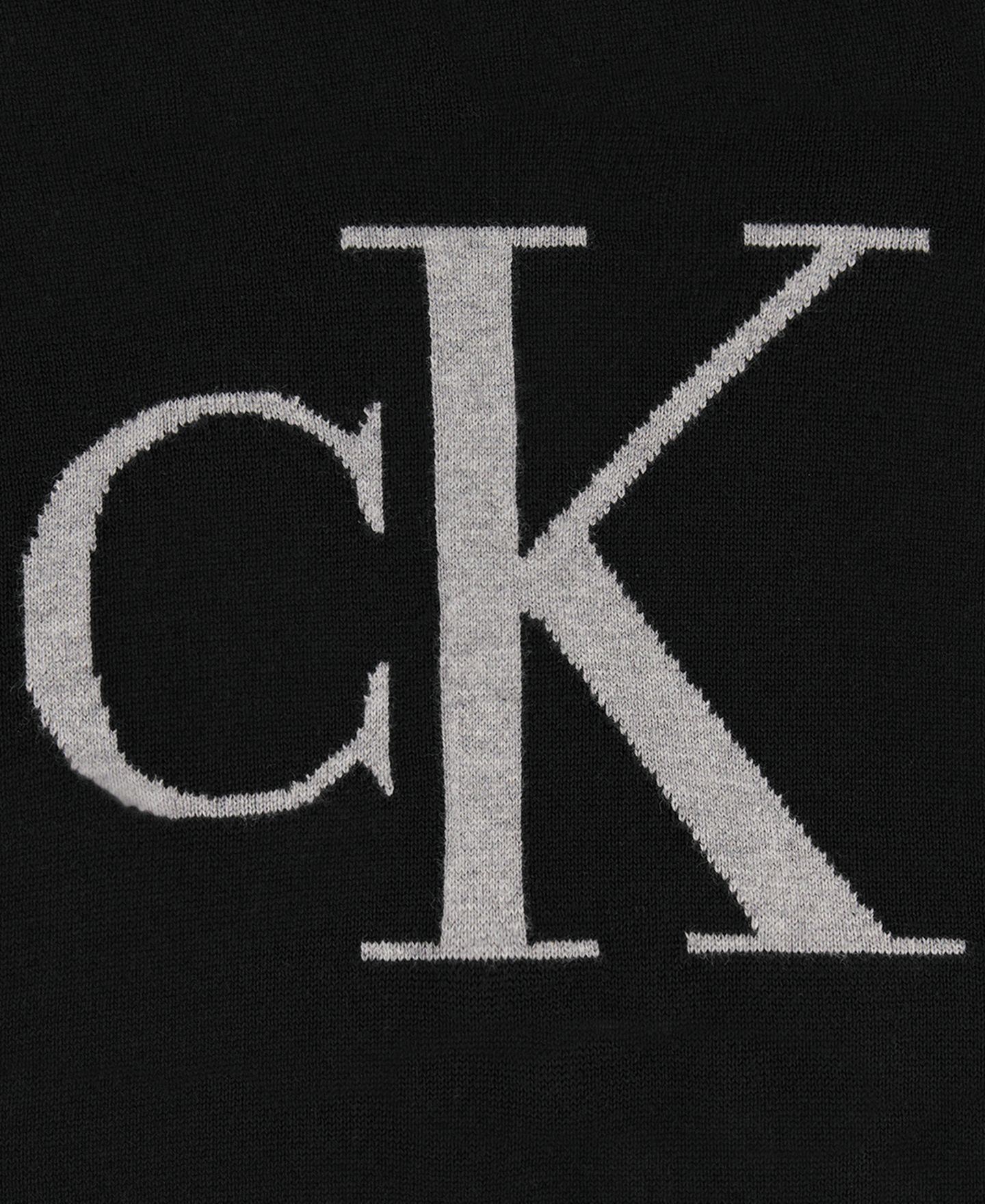 Толстовка Calvin Klein Monogram Graphic для мальчиков, цвет: Чёрный — фото 5