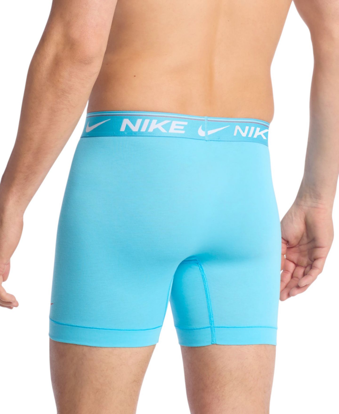 Трусы-боксеры Comfort для мужчин, 3 шт. — Nike, цвет: Синий / Шоколадный — фото 4