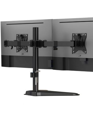 Height-Adjustable Free-Standing Dual Monitor Desk Stand for VESA Compatible Monitors