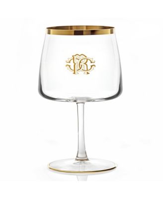Water Goblet NEW MONOGRAM Gold H 9", cap. 18.25 oz