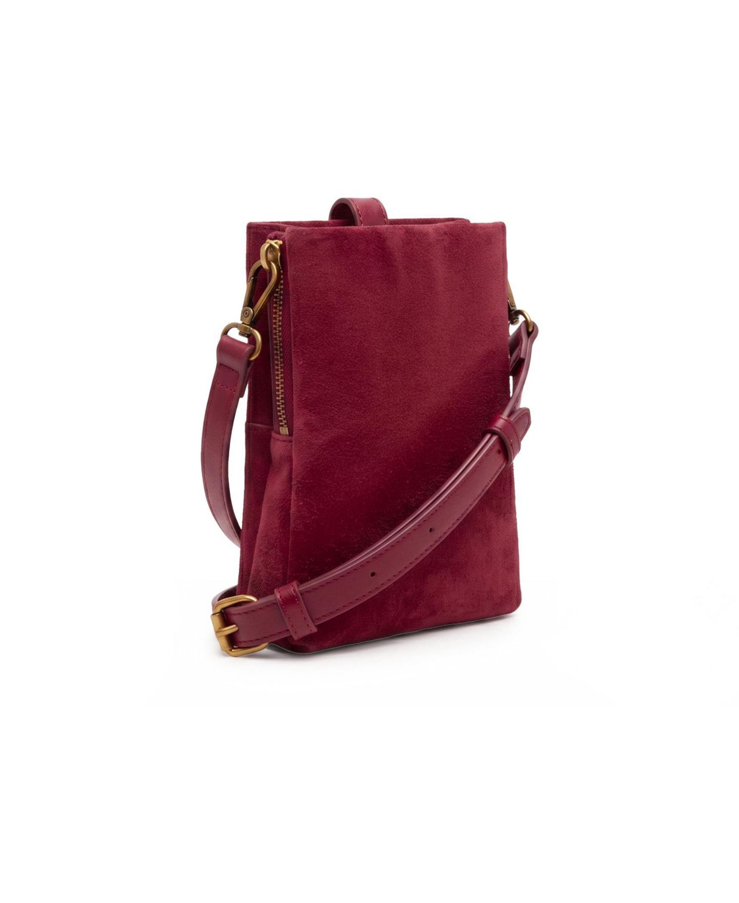 Женская сумка American Leather Co. Kendall Crossbody, цвет: Тёмный вишнёвый замшевый — фото 2