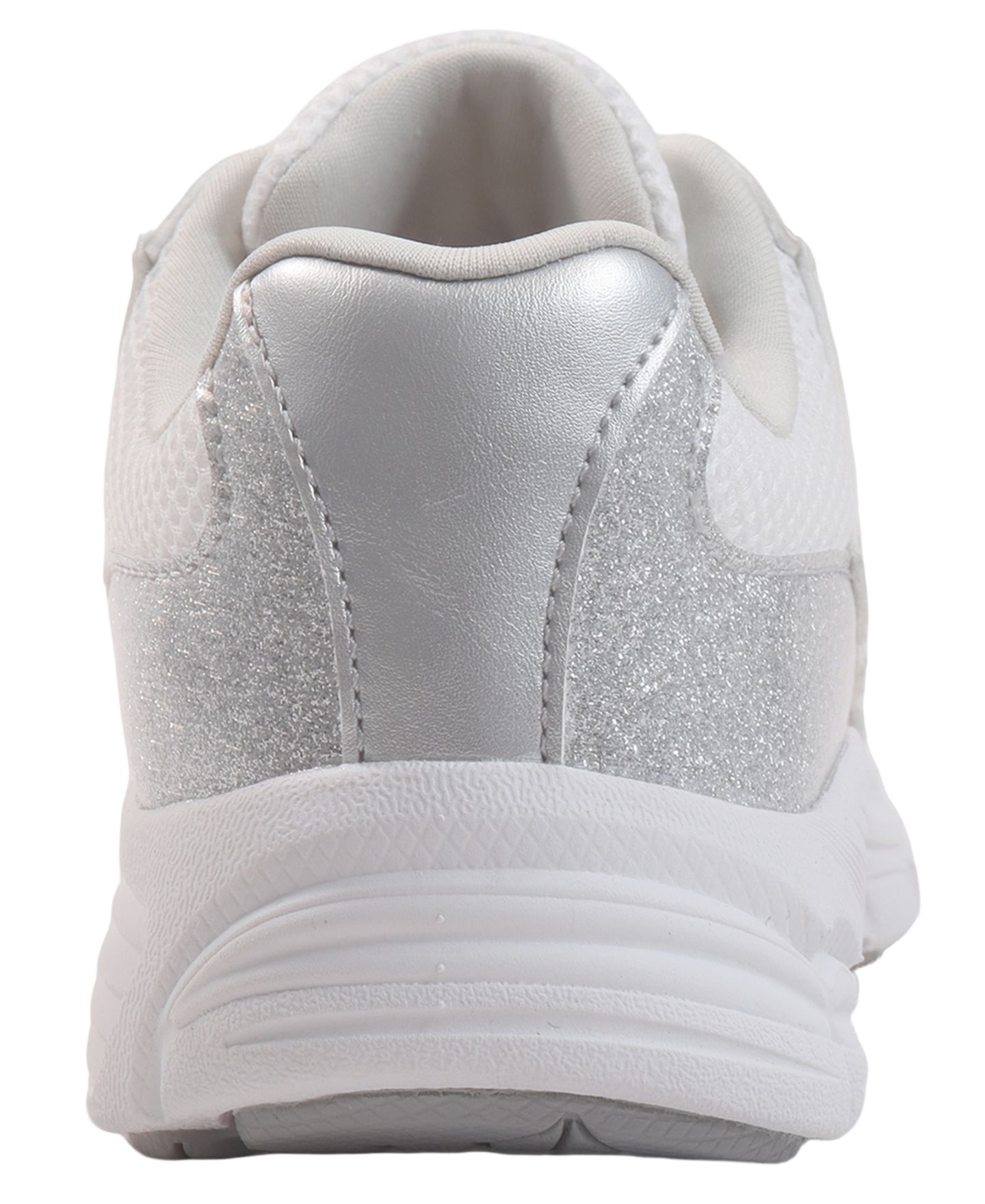 Детские кроссовки DKNY Glittery Low-Top Nur Tristan Lace-Up, цвет: Серебряный / Белый — фото 3