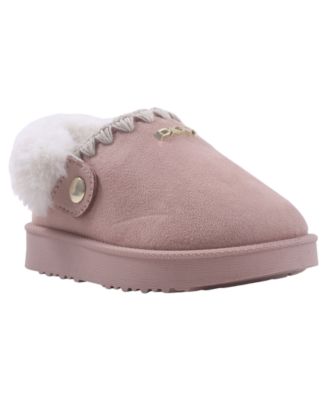 Toddler Girls' Nevi Furstiches Faux-Fur Collar Flats