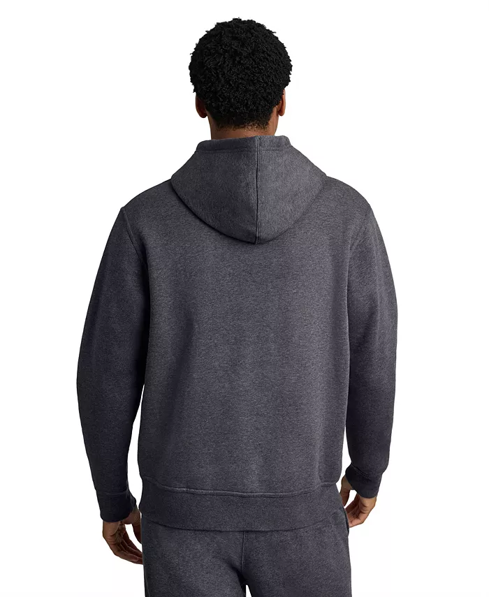 Men's Dark Green Kangaroo Pocket Hoodie - thumbnail 10