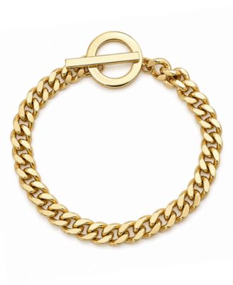 And Now This - Women's Curb Chain Bracelet Gold Plated