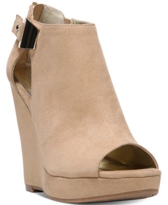 Carlos by Carlos Santana - Manchester Cut-Out Peep-Toe Wedges