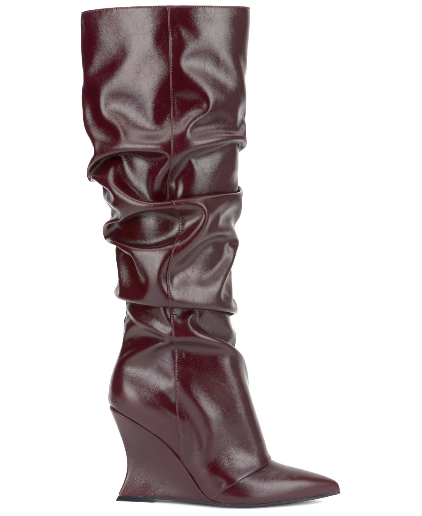 Женские ботинки I.N.C. International Concepts Vihana Slouch Wedge Dress Boots, цвет: Ягодный винный — фото 2