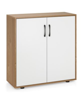 Coffee Bar Cabinet with 5-Position Adjustable Shelf for Living Room Dining Room