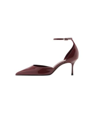 Women's Kitten-Heeled Pointed-Toe Ankle-Strap Pumps