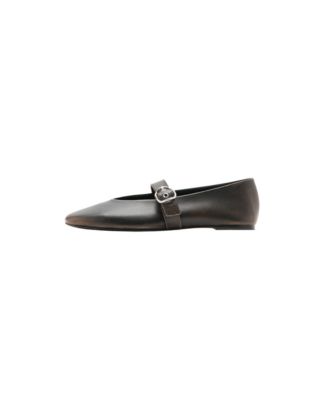Leather Mary Jane Ballerinas