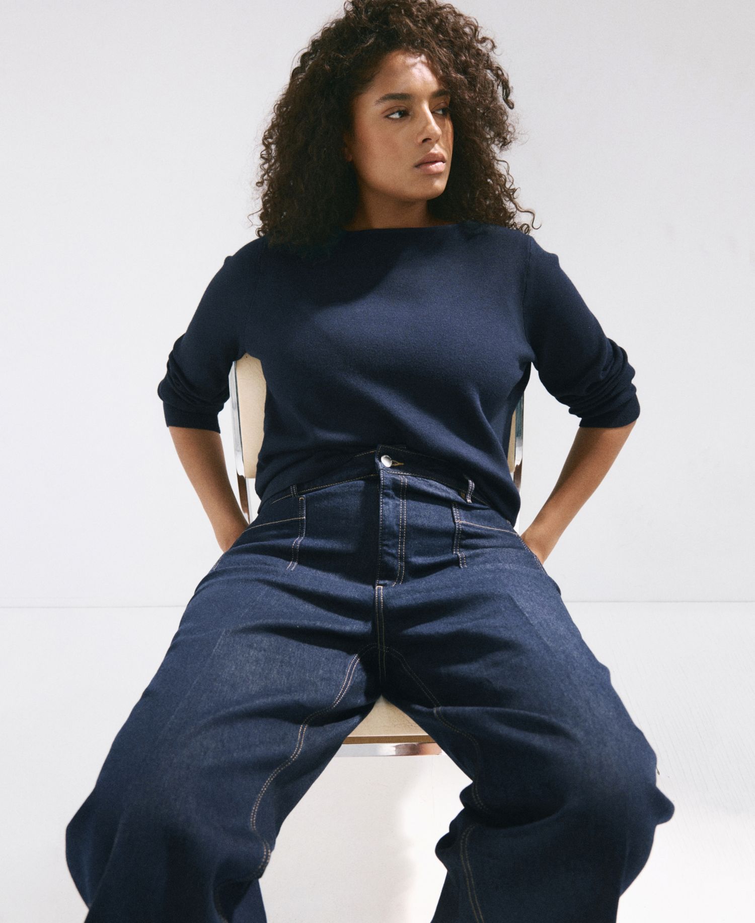 Women's High-Rise Wide-Leg Jeans