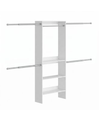 Closet System, Customizable Walk-In Wardrobe Organizer, with Adjustable Rails and Drawers, Fits Spaces