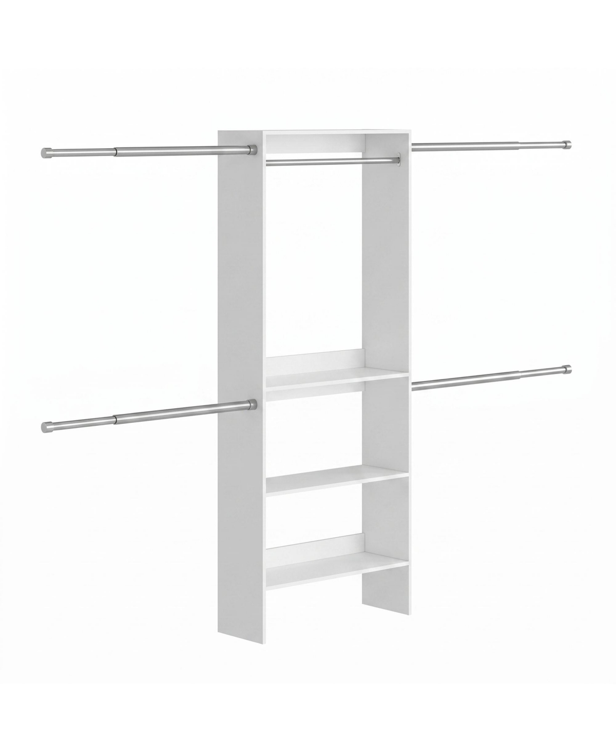 SongmicsHome Closet System, Customizable Walk-In Wardrobe Organizer, with Adjustable Rails and Drawers, Fits Spaces