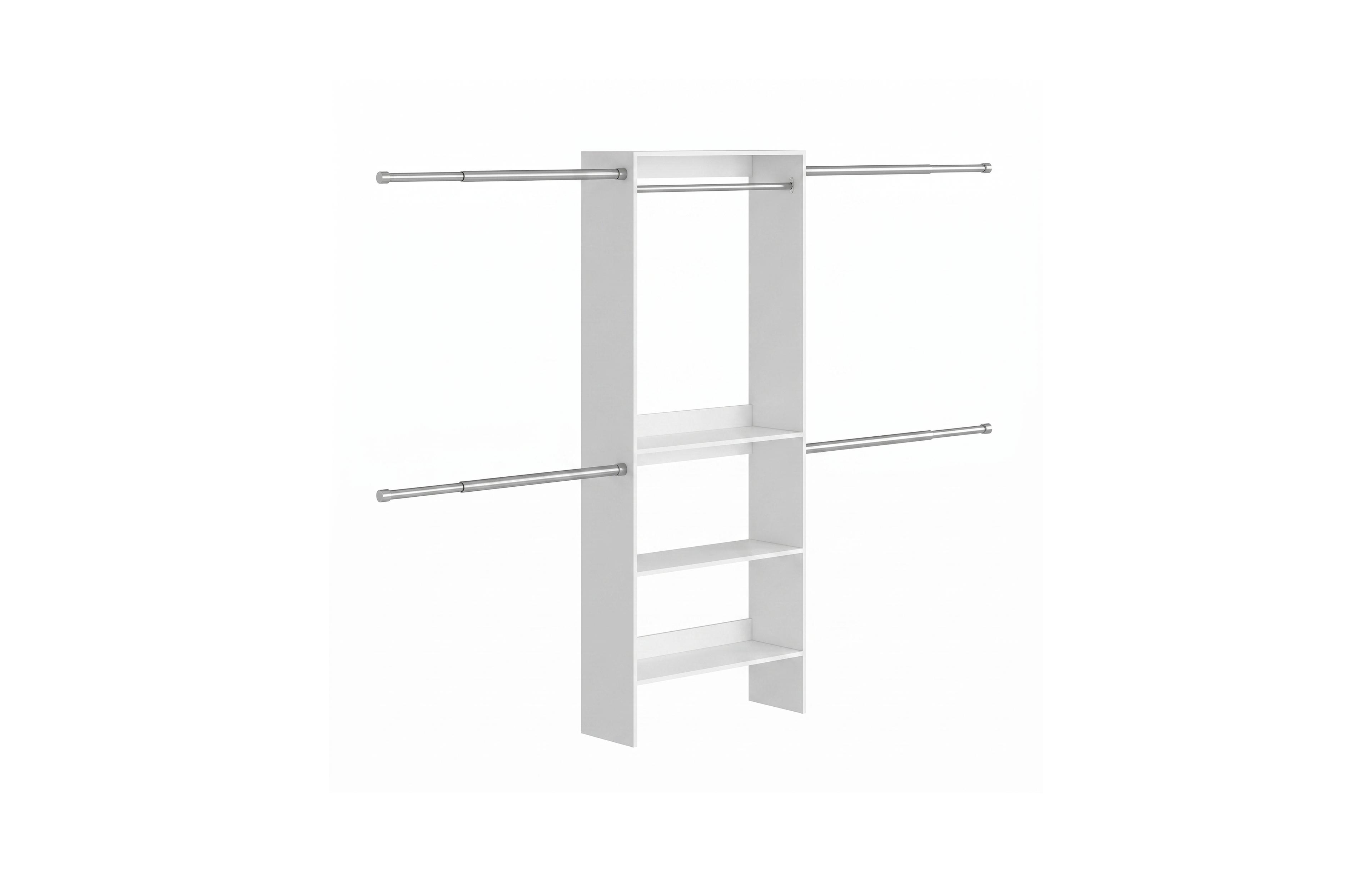 SongmicsHome Closet System, Customizable Walk-In Wardrobe Organizer, with Adjustable Rails and Drawers, Fits Spaces