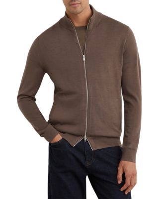 Men's Hampshire Slim-Fit Merino Wool Funnel-Neck Cardigan