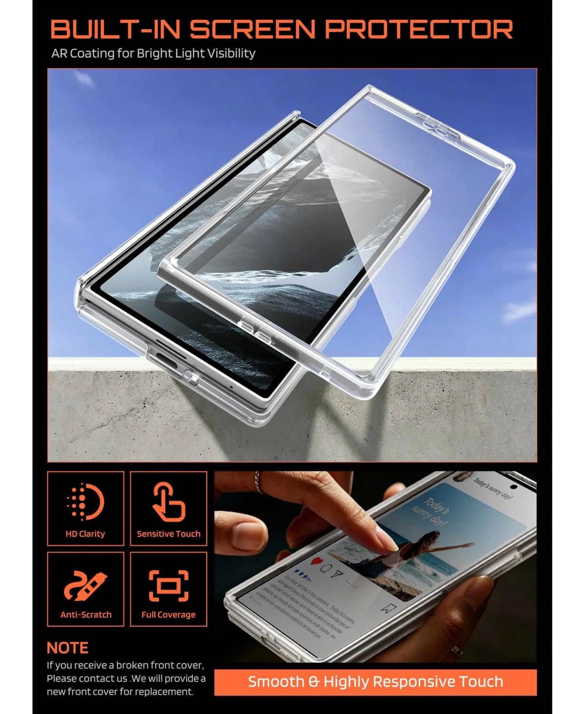 Supcase Ub Stand MagSafe Case with Built-In Stand and Tempered Glass Screen Protector for Samsung Galaxy Z Fold 8 Ultra