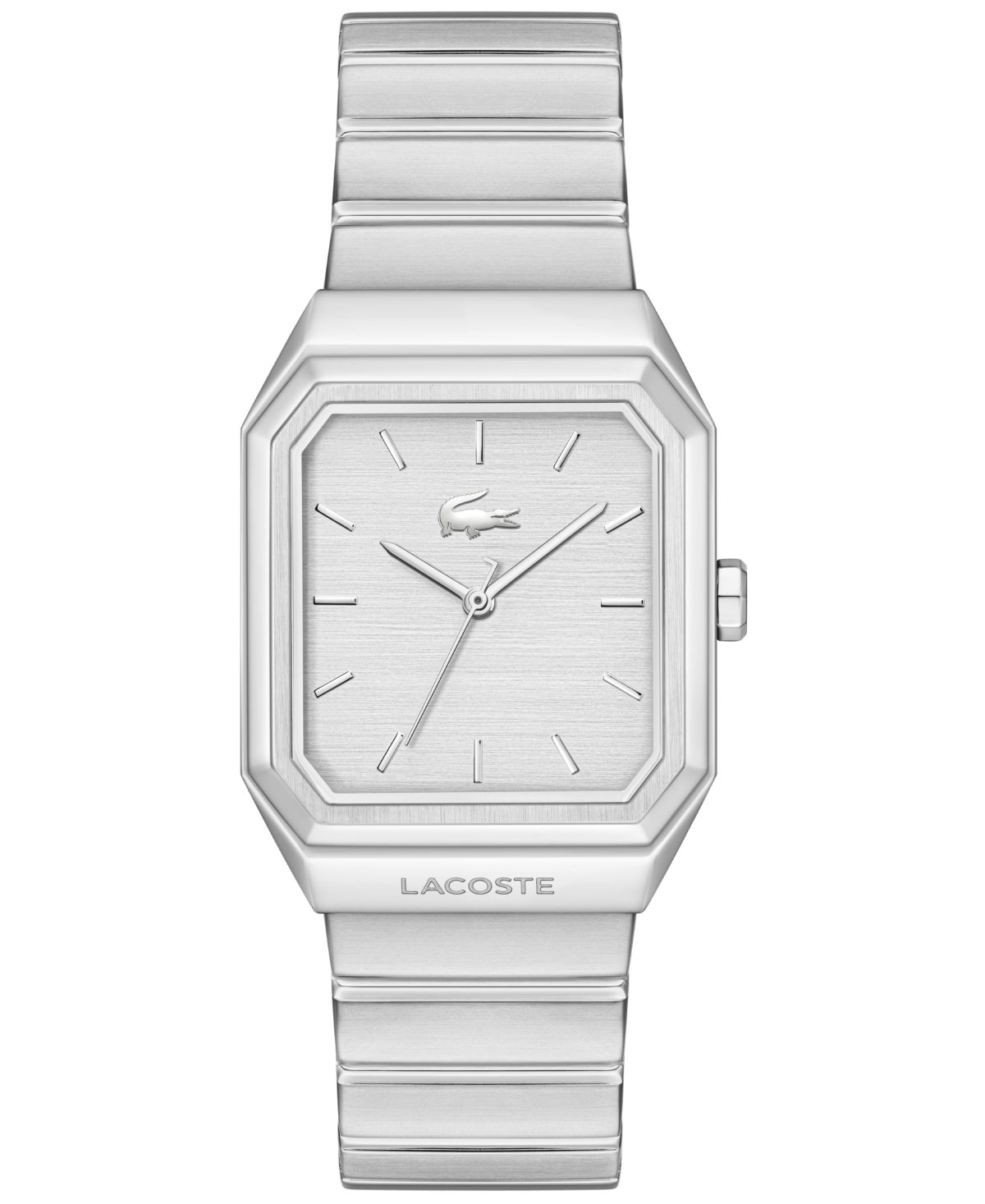 Lacoste Men's Quartz Rene Silver-Tone Stainless Steel Watch 31mm
