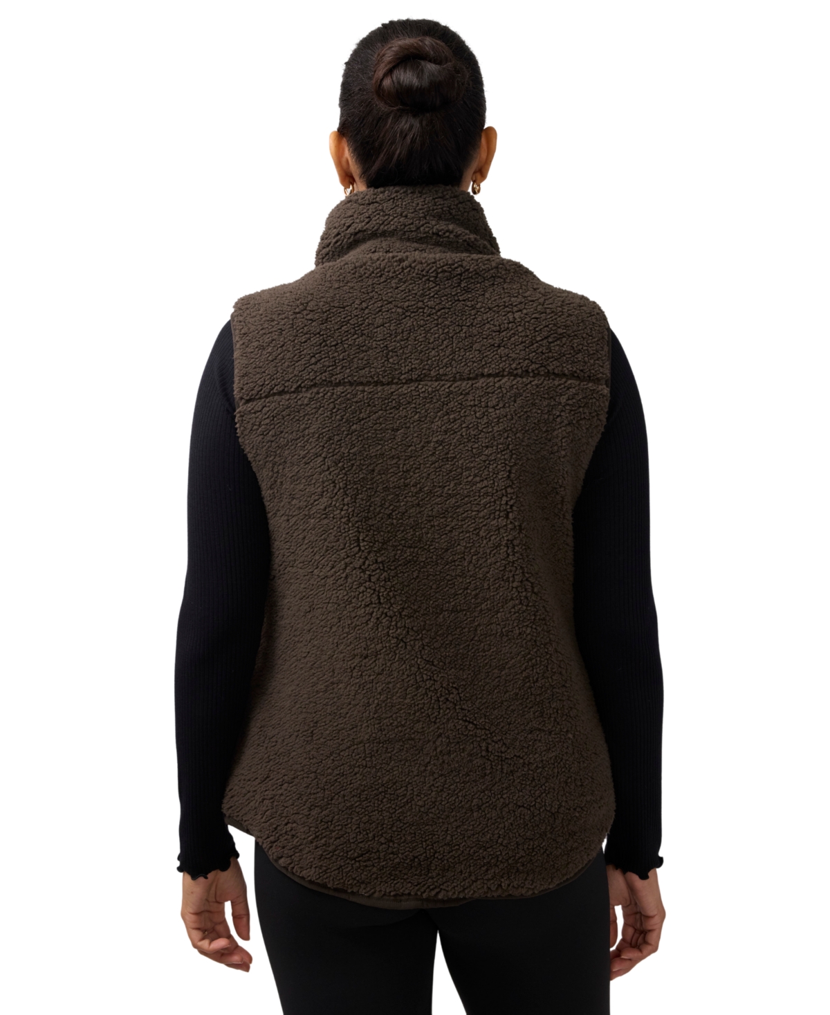 Ingrid + Isabel Maternity Mock Neck Sherpa Baby Carrier Insert Vest