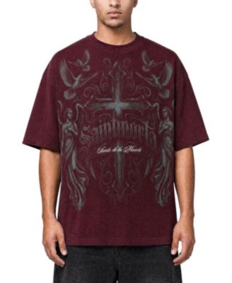 Men's Renaissance Boxy T-Shirt - Pigment Washed Port S