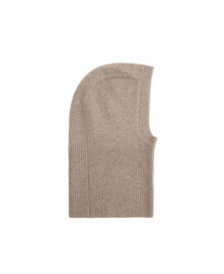 Women's Selection Knit Ribbed Wool/Cashmere-Blend Balaclava