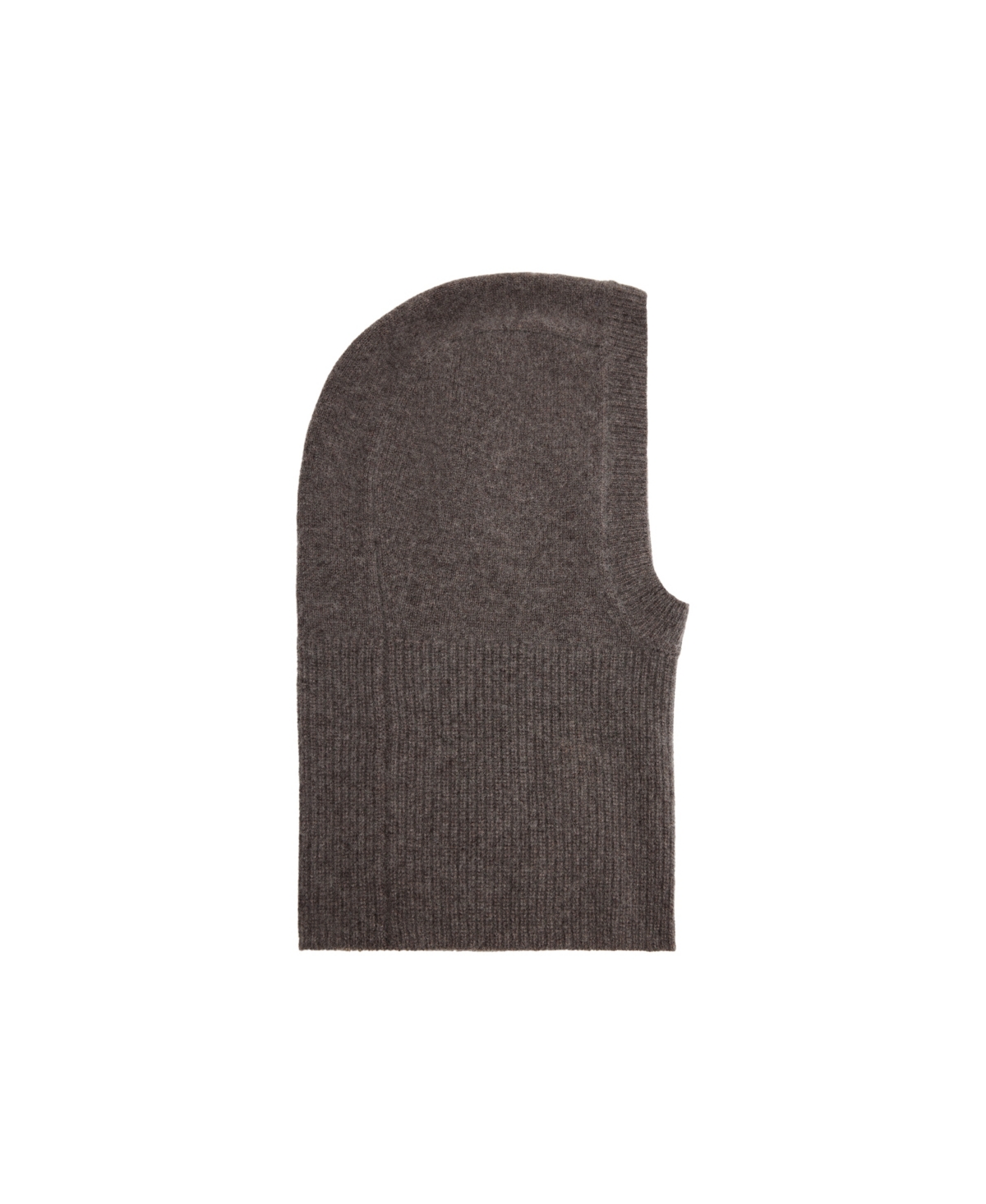 Mango Selection Knit Ribbed Wool/Cashmere-Blend Balaclava
