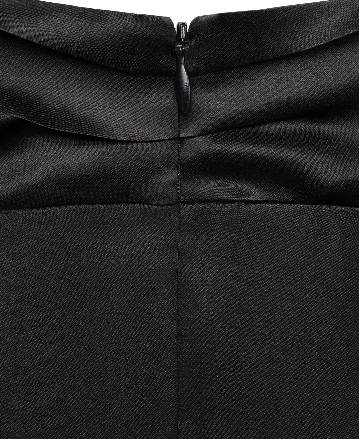 Женская блузка Mango Selection Mock Neck Long Sleeves with Slit at Cuffs Silk, цвет: Чёрный — фото 6