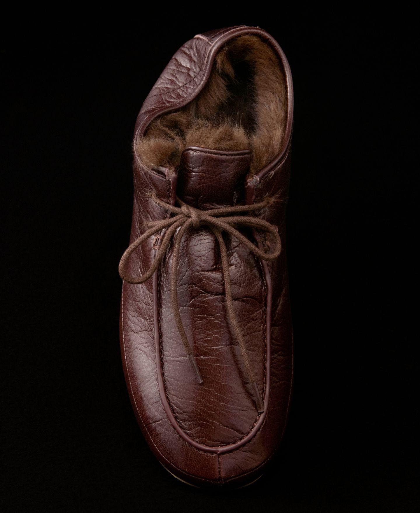 Женские туфли MANGO Round-Toe Flat, цвет: Тёмный коричневый — фото 5