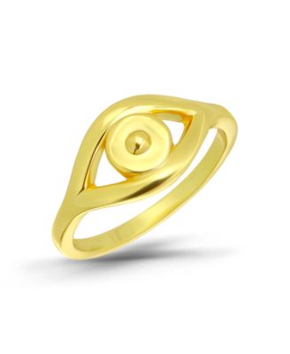 Cubic Zirconia Evil Eye Pinky Ring