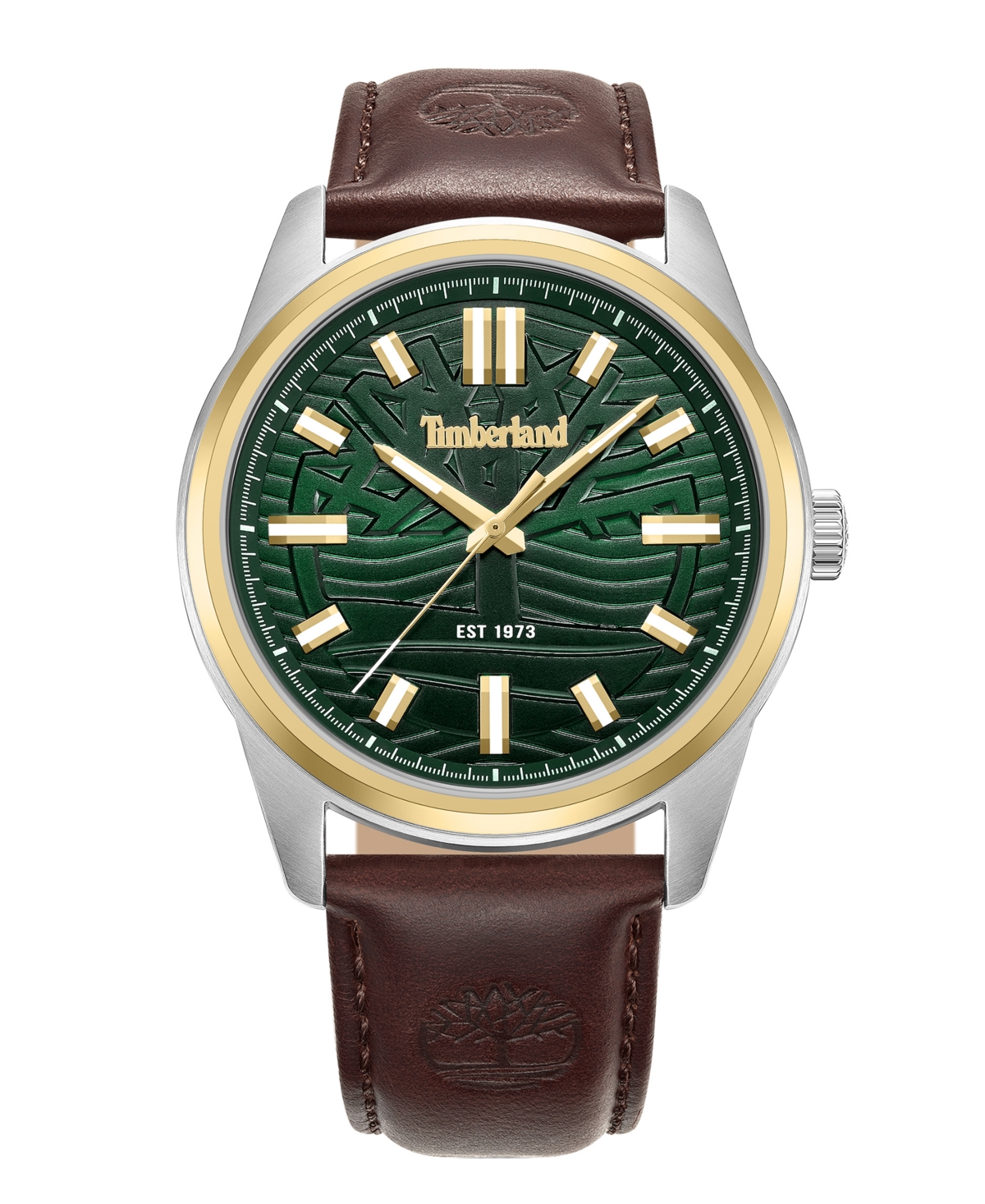Timberland Men's Quartz Northbridge Leather Band Watch 46mm
