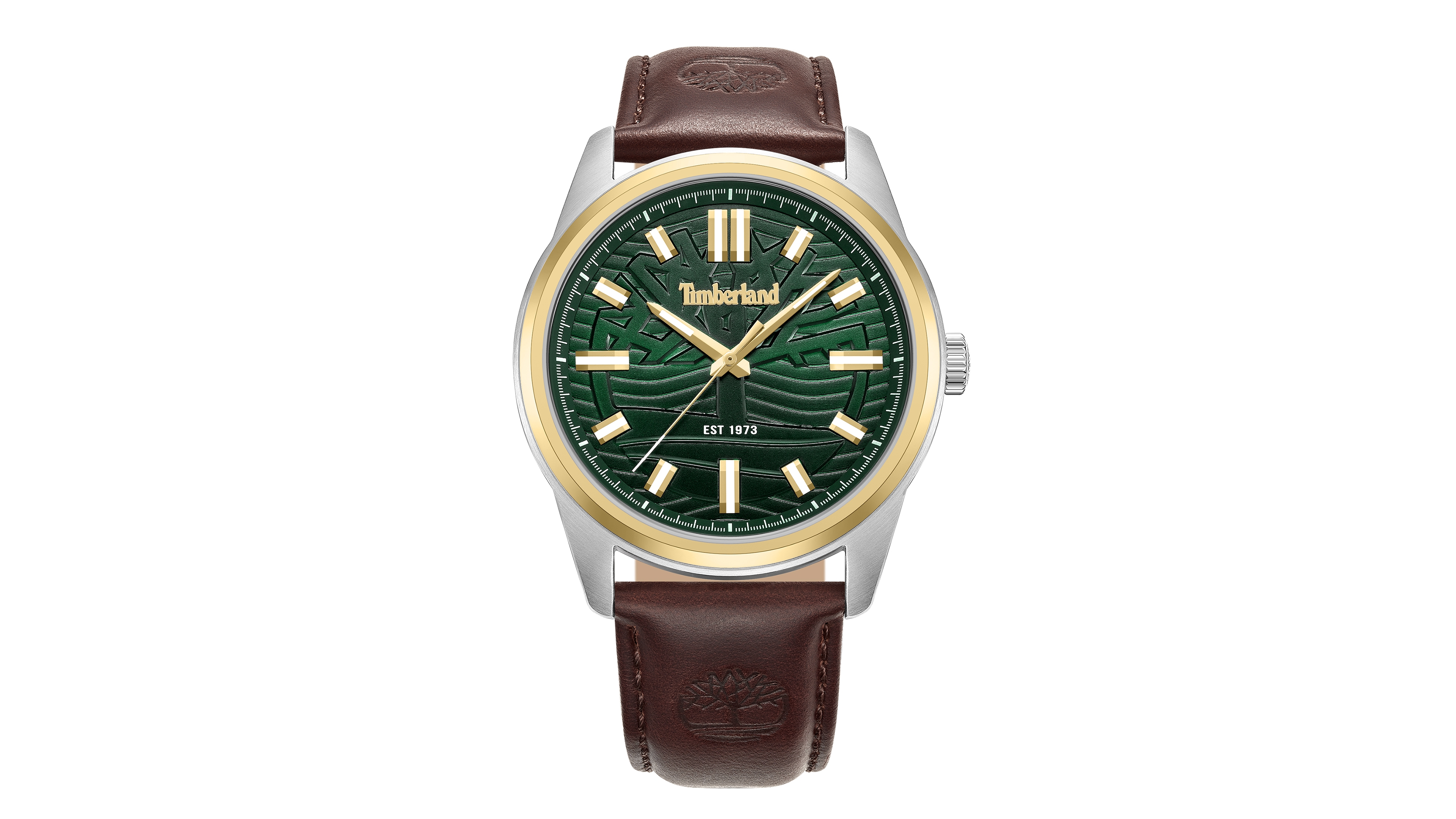 Timberland Men's Quartz Northbridge Leather Band Watch 46mm
