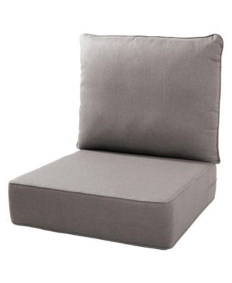 24"x22"x6" Patio Thick Cushions and Pillows Set - Deep Seat Indoor/Outdoor Water and Fade Resistant