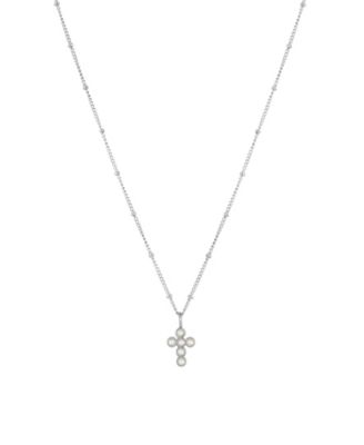 Pearl Cross Necklace