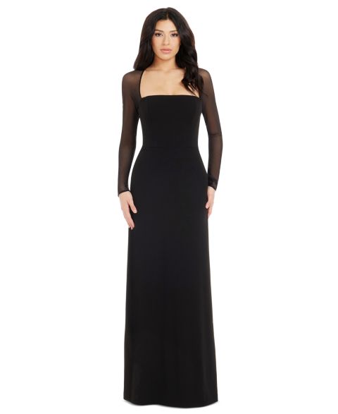 Женское платье Dress the Population Maxwell Square Neck, цвет: Чёрный