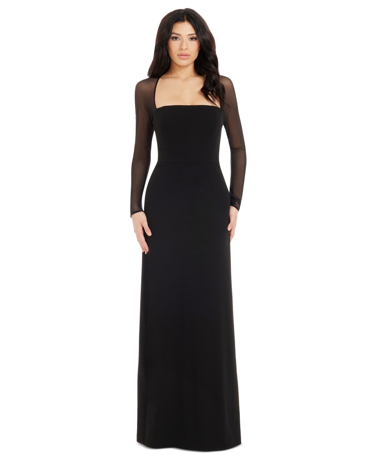 Dress the Population Women's Maxwell Square Neck Dress - Black